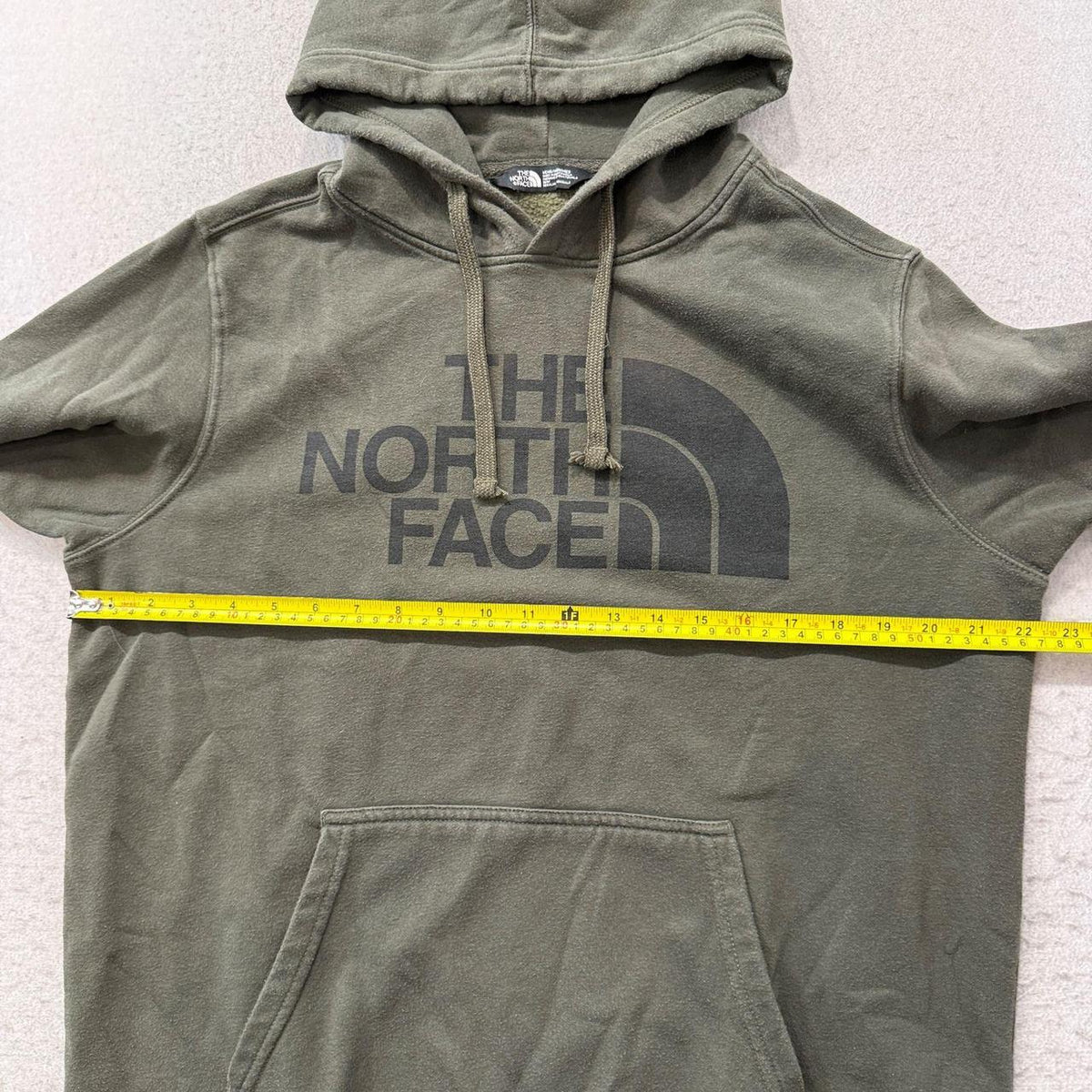 Vintage Y2K 2000's The North Face Olive Faded Graphic Pullover Hoodie
