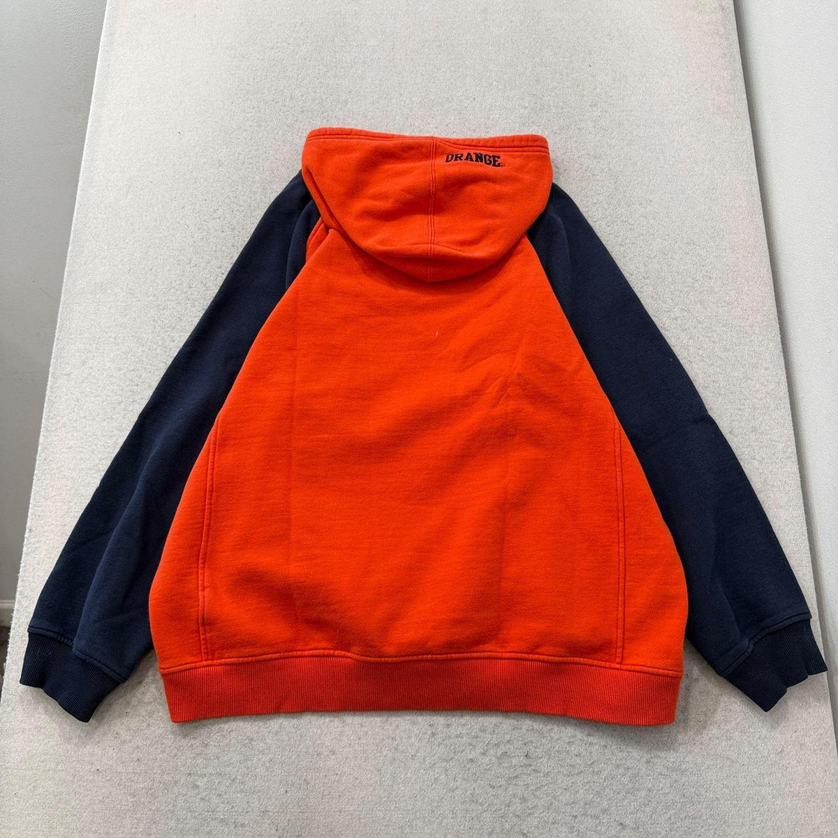 Vintage Y2K 2000's Nike Orange Graphic Oversized Hoodie