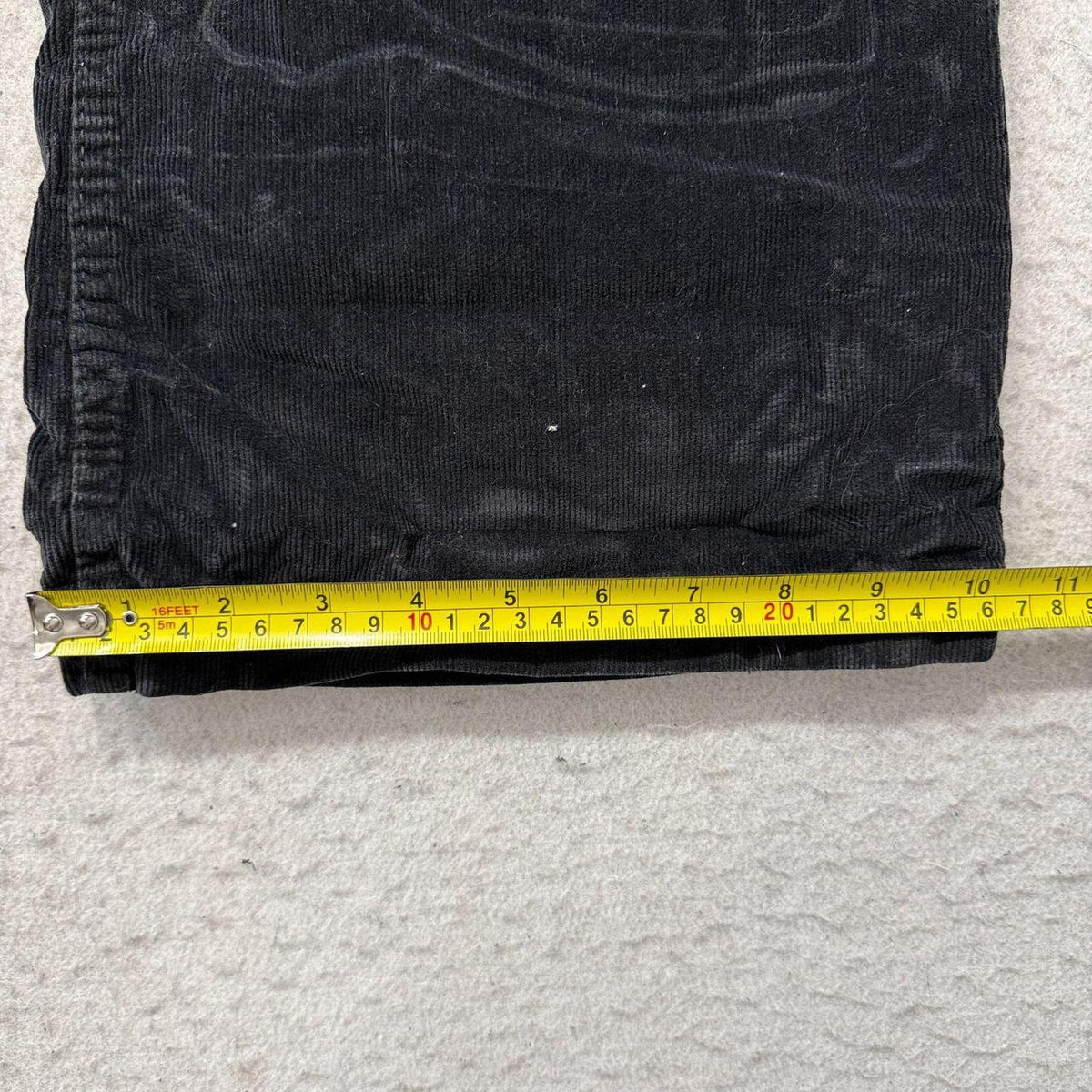 Vintage Y2K 2000's Women's Black Open Leg Corduroy Pants