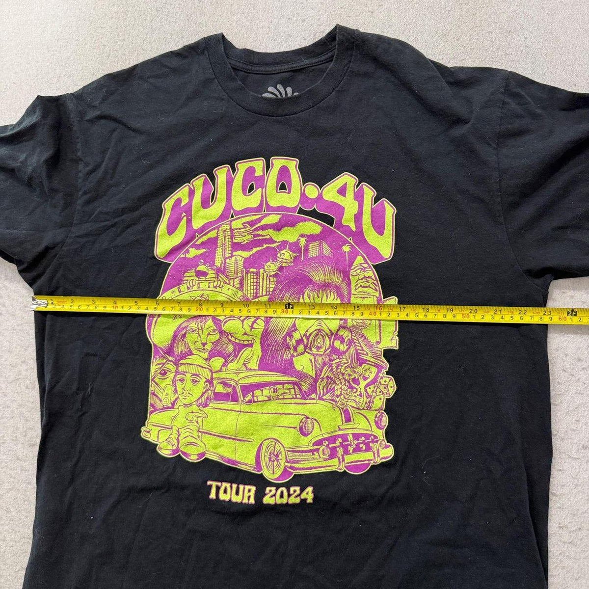 Vintage Y2K 2000's Cuico Black Graphic Tee Lowrider Tour 2024