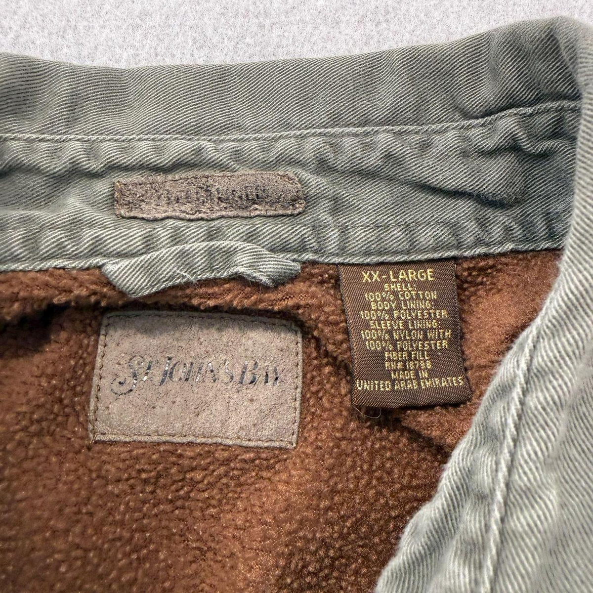 Vintage Y2K 2000's Sage Green Corduroy Lined Overshirt Jacket