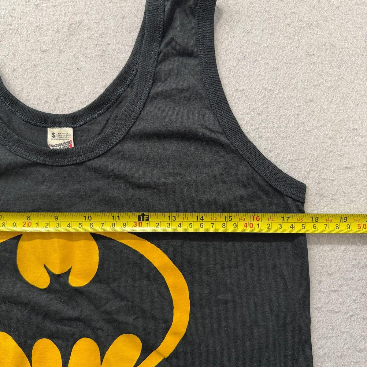 Vintage Y2K 2000's Screen Stars Black Graphic Batman Tank Top