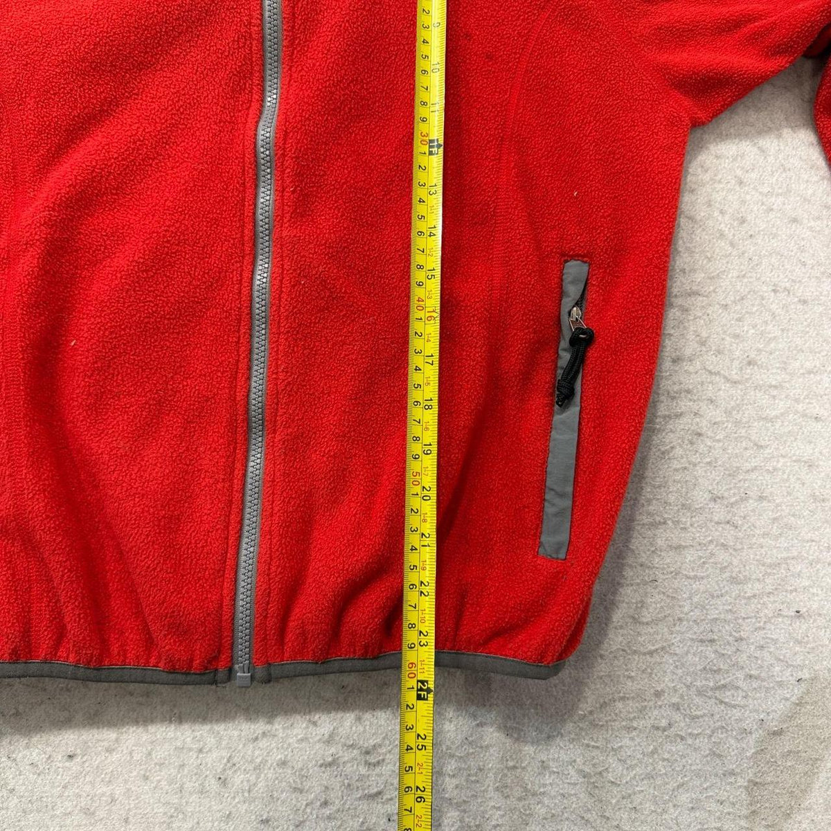 Vintage Y2K 2000's The North Face Red Zip Up Fleece Jacket