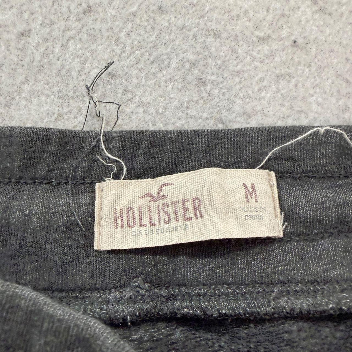 Vintage Y2K 2000's Women's Hollister Charcoal Grey Baggy Track Pants