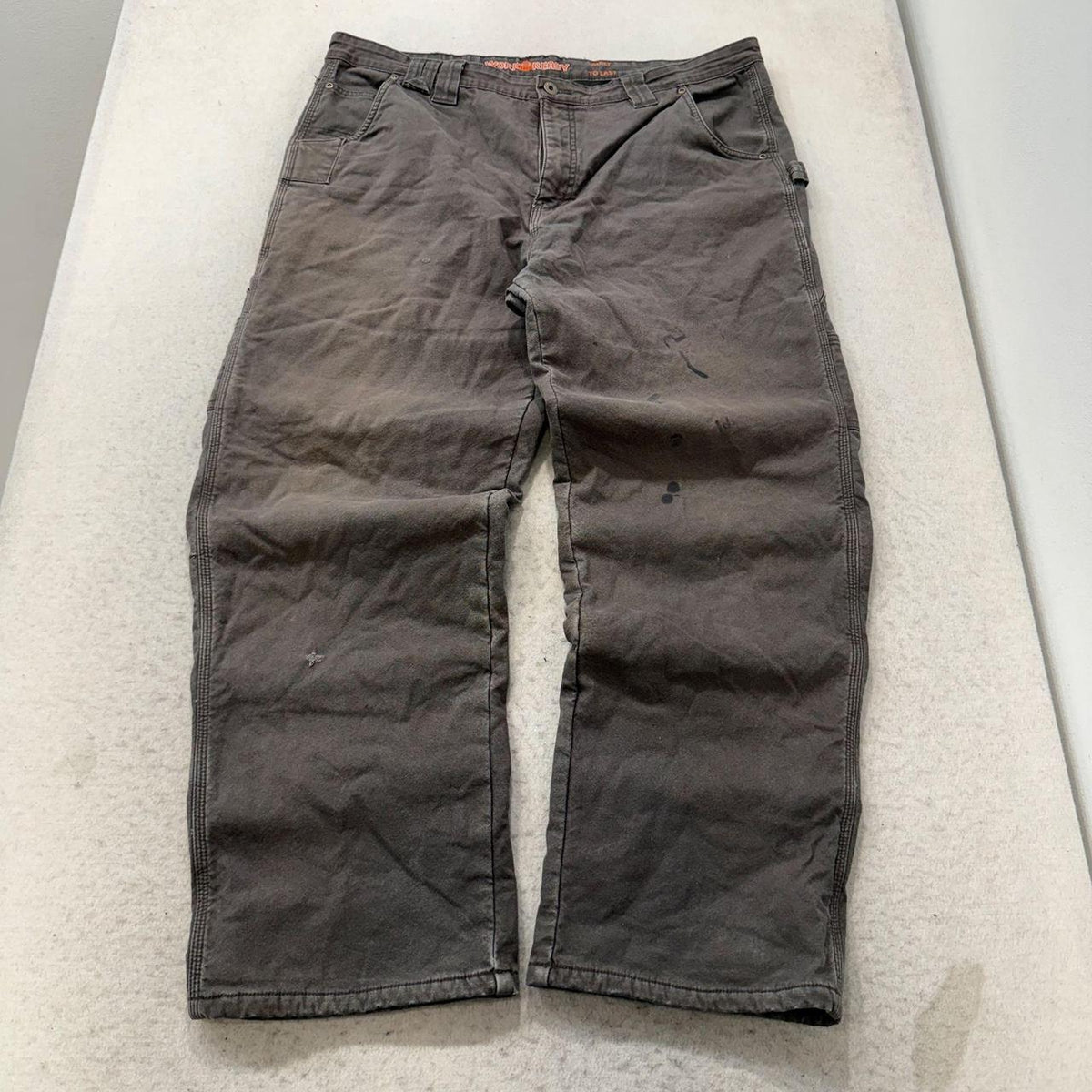 Vintage Y2K 2000's Baggy Charcoal Grey Carpenter Work Pants