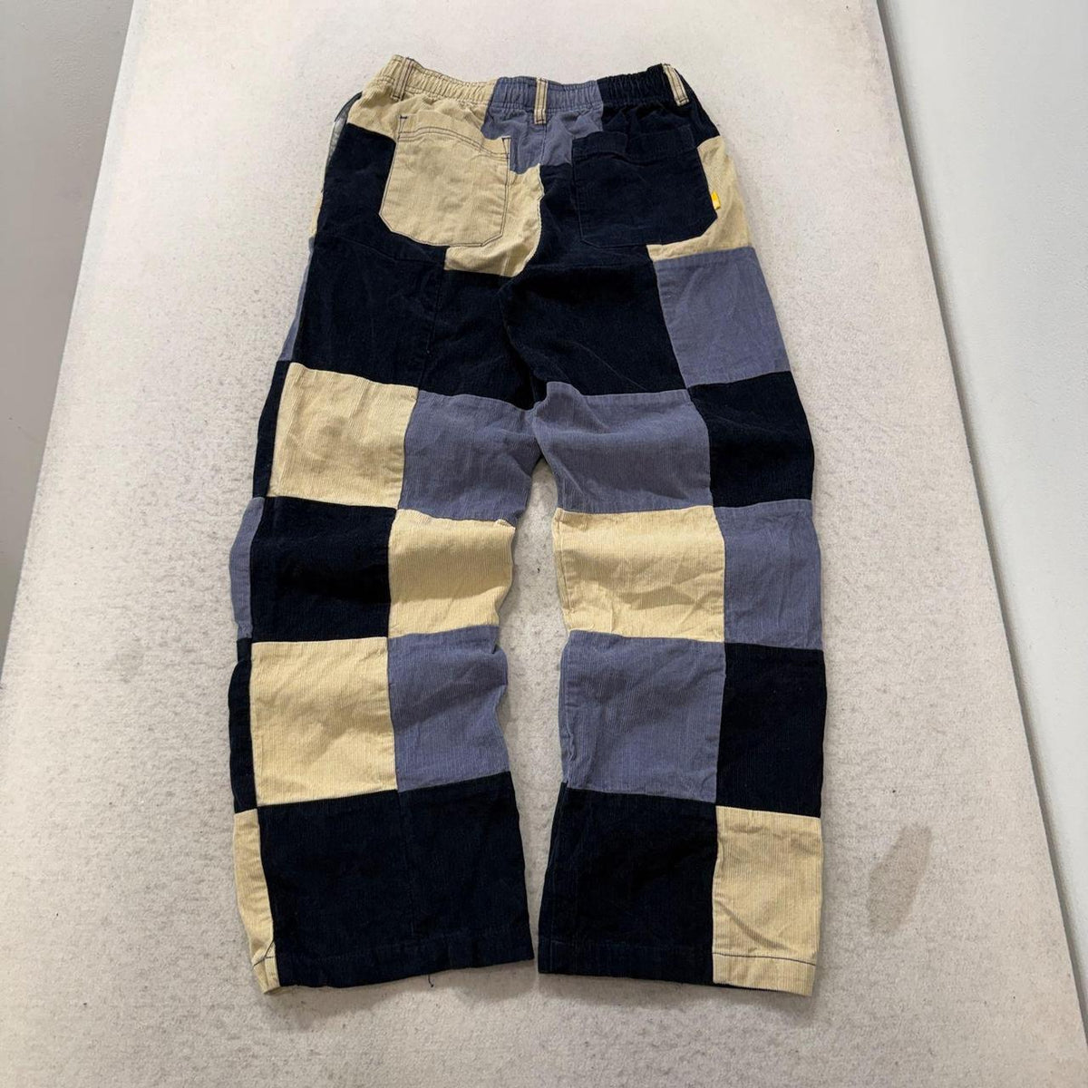 Vintage Y2K 2000's Urban Outfitters Navy Baggy Corduroy Patchwork Pants