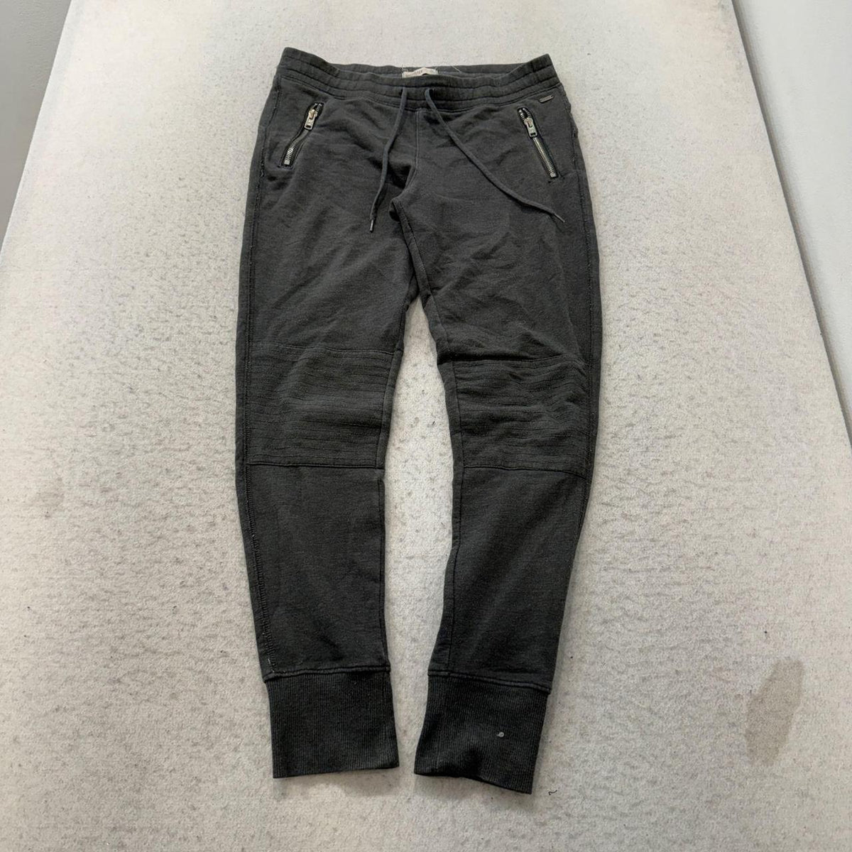 Vintage Y2K 2000's Women's Hollister Charcoal Grey Baggy Track Pants