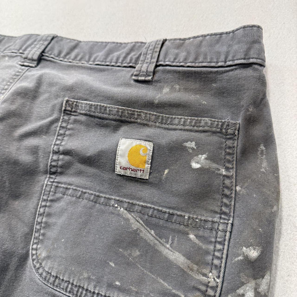 Vintage Y2K 2000's Charcoal Grey Baggy Distressed Cargo Pants