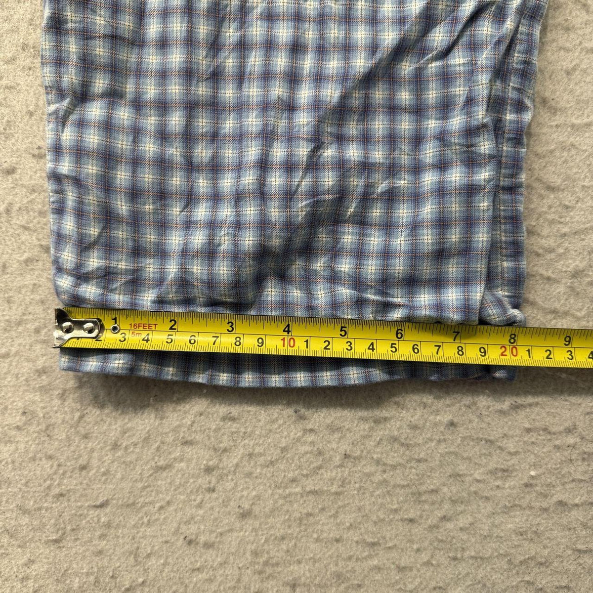 Vintage Y2K 2000's Polo Ralph Lauren Blue White Plaid Baggy Pajama Pants