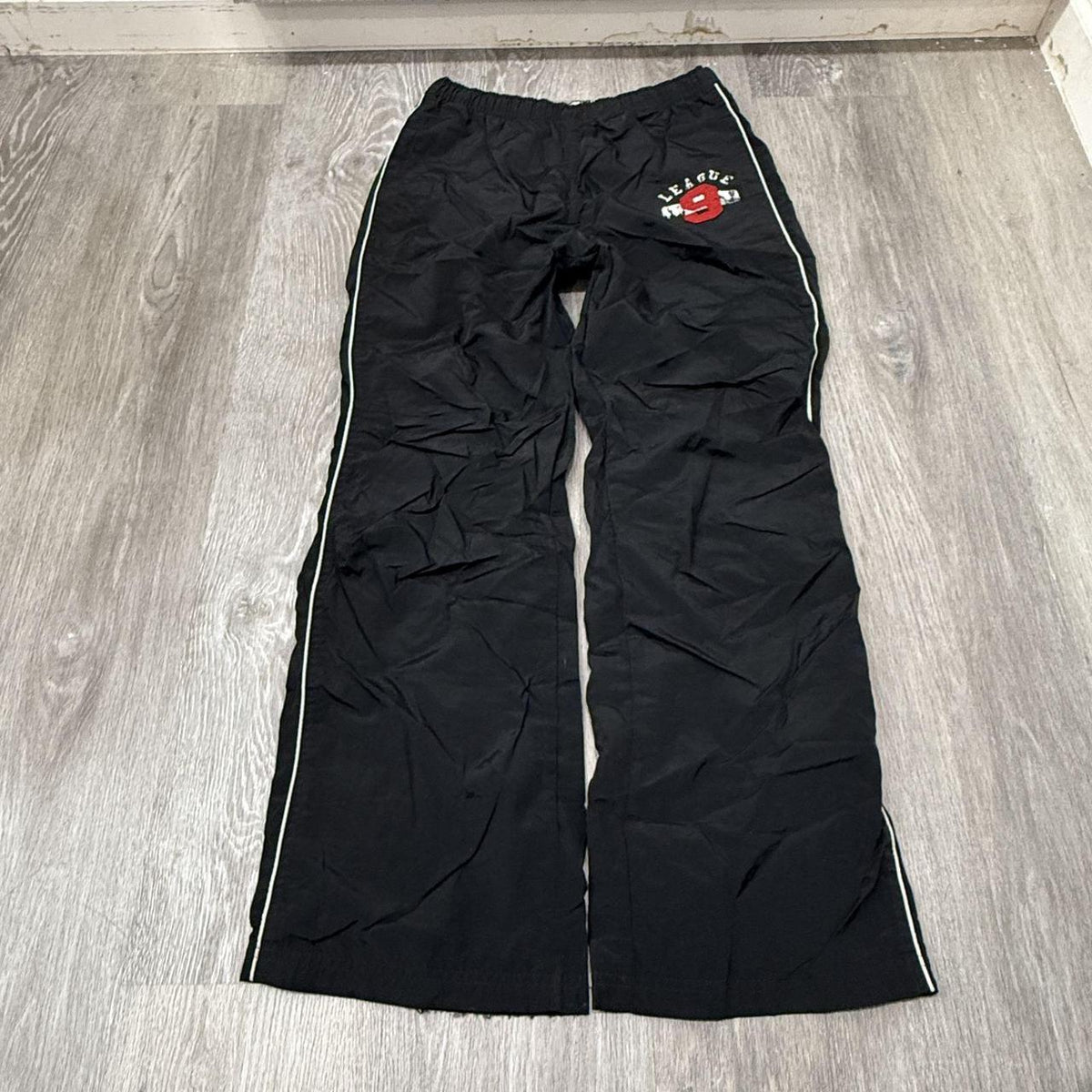 Vintage Y2K 2000's Women's Black Baggy Toronto Raptors Track Pants