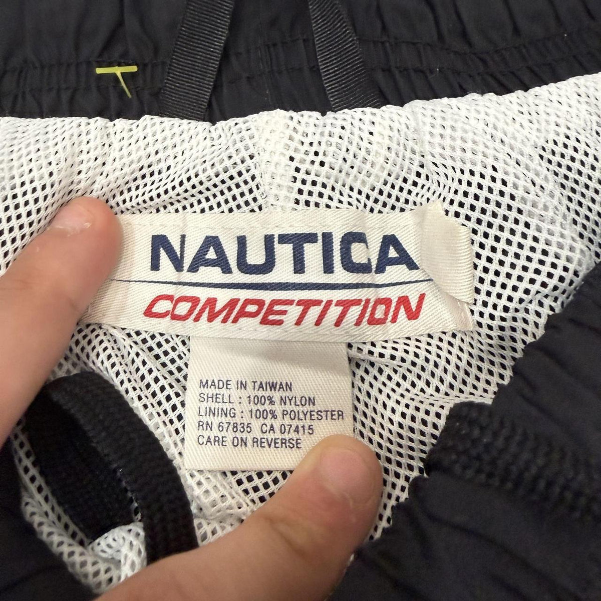 Vintage Y2K 2000's Nautica Black Baggy Track Pants