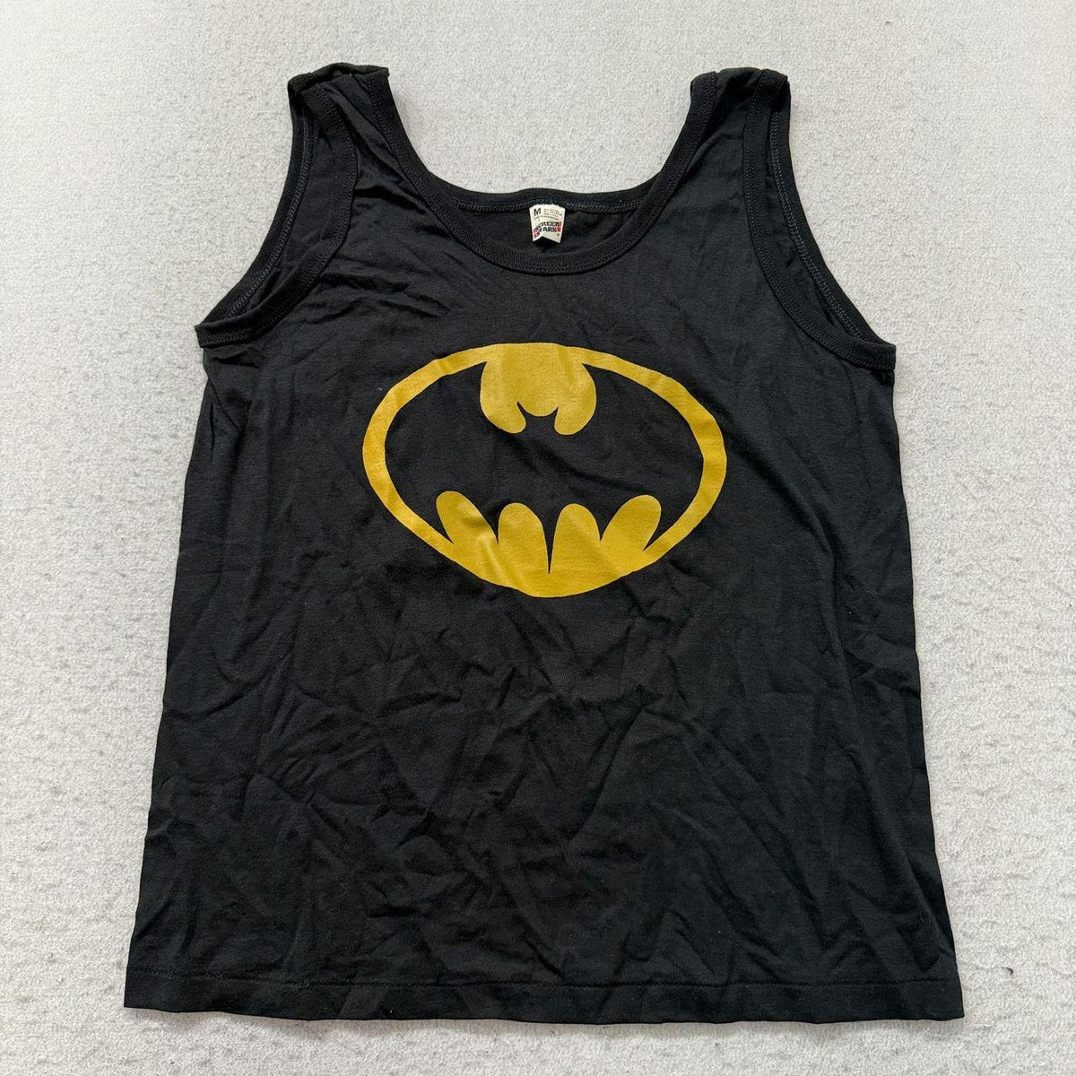Vintage Y2K 2000's Black Graphic Batman Tank Top