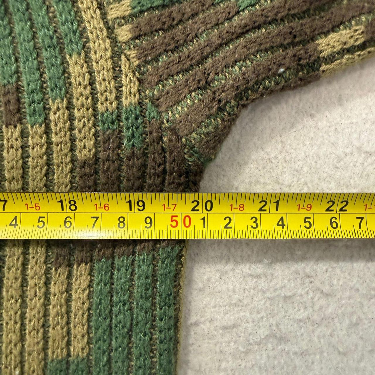 Vintage Y2K 2000's Duck Bay Brown Geometric Boxy Crew Neck Sweater