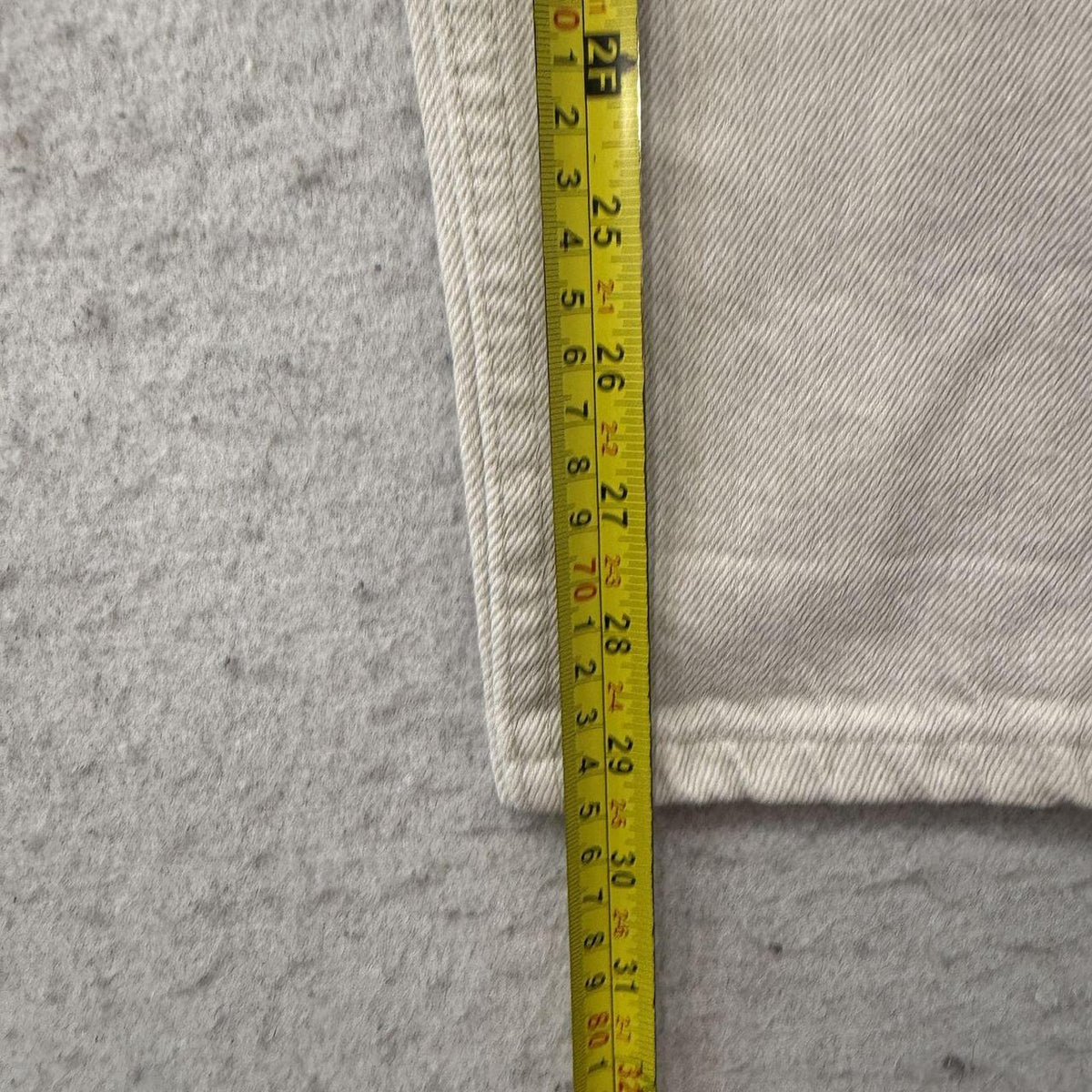 Vintage Y2K 2000's Levi's Faded Open Leg Cream Jeans