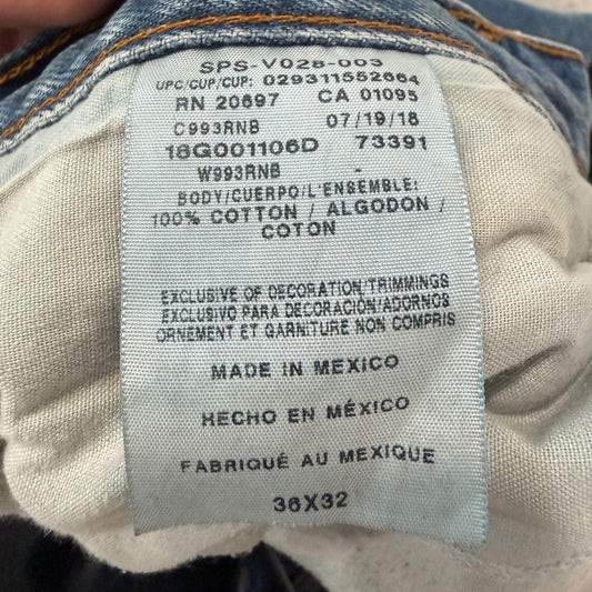 Vintage 90s Faded Distressed Open Leg Jeans