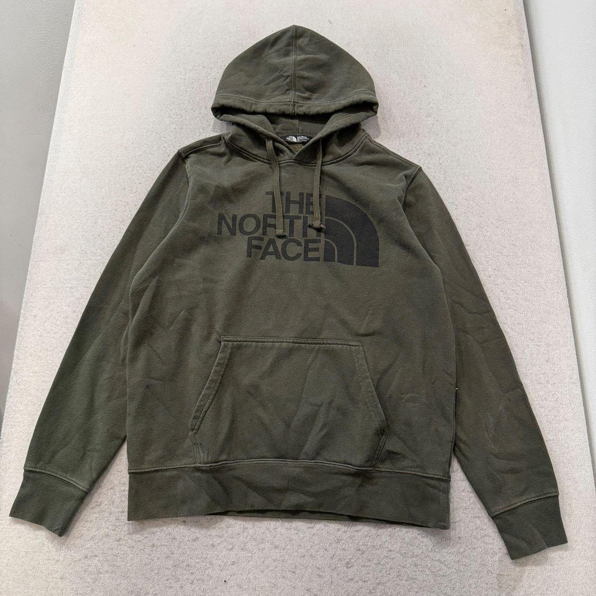 Vintage Y2K 2000's The North Face Olive Faded Graphic Pullover Hoodie