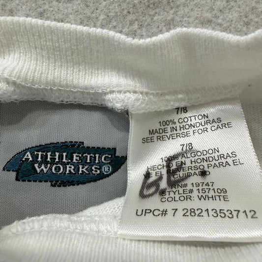 Vintage Y2K 2000's Athletic Works White Boxy Graphic Tee