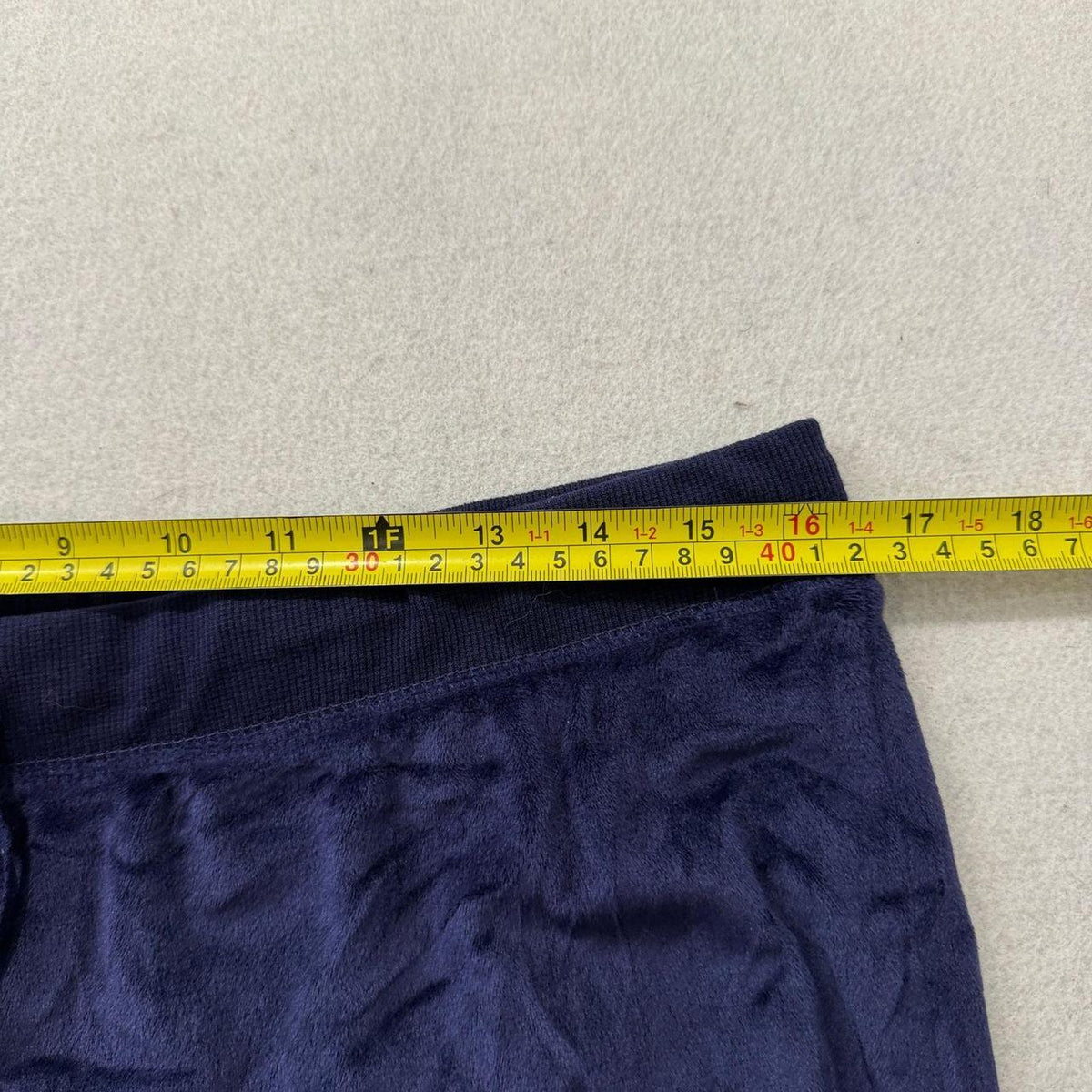 Vintage Y2K 2000's Honeydew Navy Baggy Velour Track Pants
