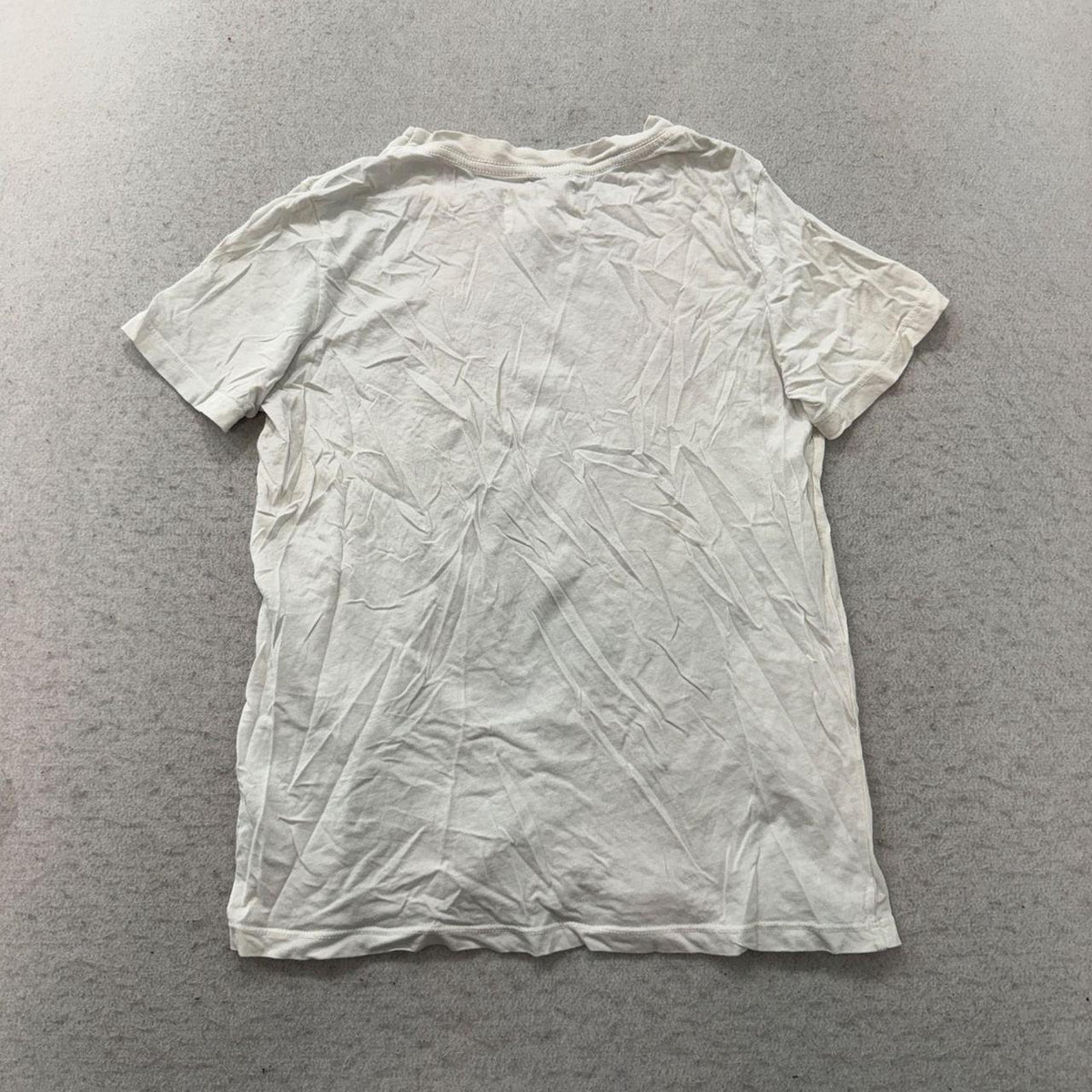 Vintage Y2K 2000's Anthropologie Cream Graphic Spellout Tee