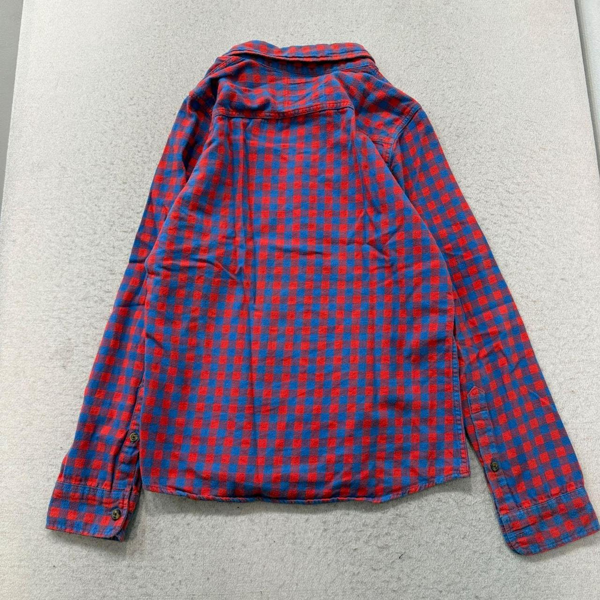 Vintage Y2K 2000's Hollister Red Gingham Boxy Grunge Flannel Shirt