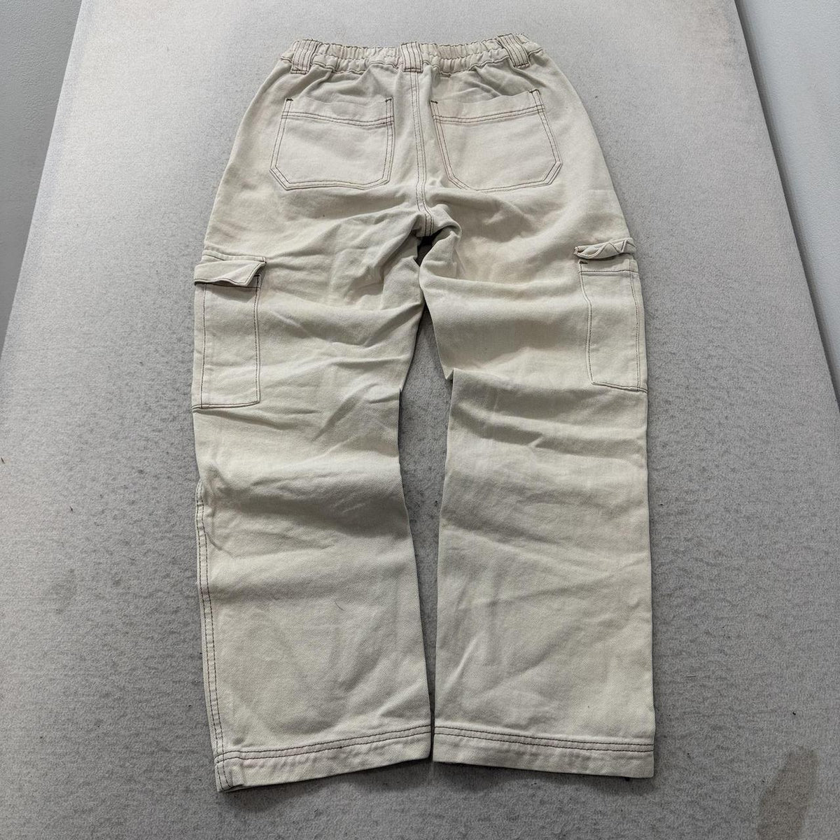 Vintage Y2K 2000's Pacsun Cream Baggy Cargo Pants