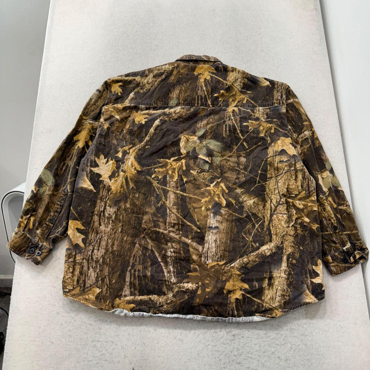 Vintage Y2K 2000's Columbia Brown Camo Faded Button Up Shirt