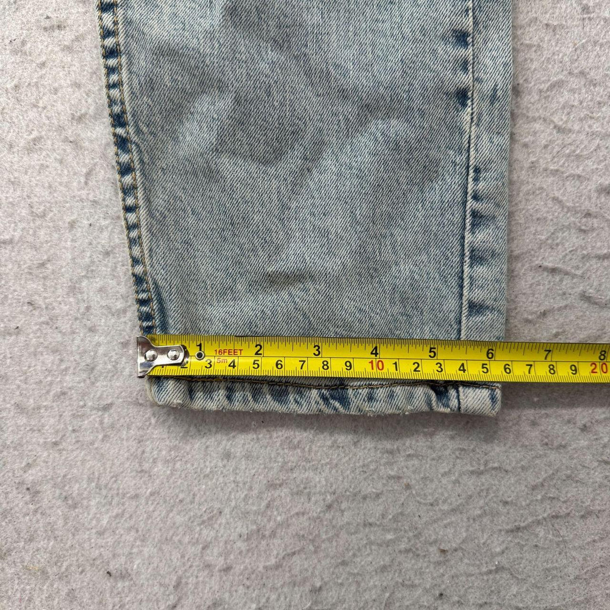 Vintage 90s Faded Open Leg Light Wash Denim Jeans