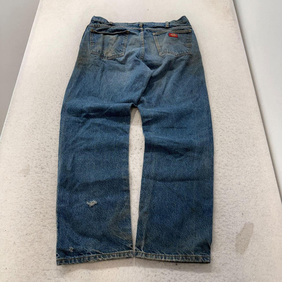Vintage 90s Faded Distressed Open Leg Jeans