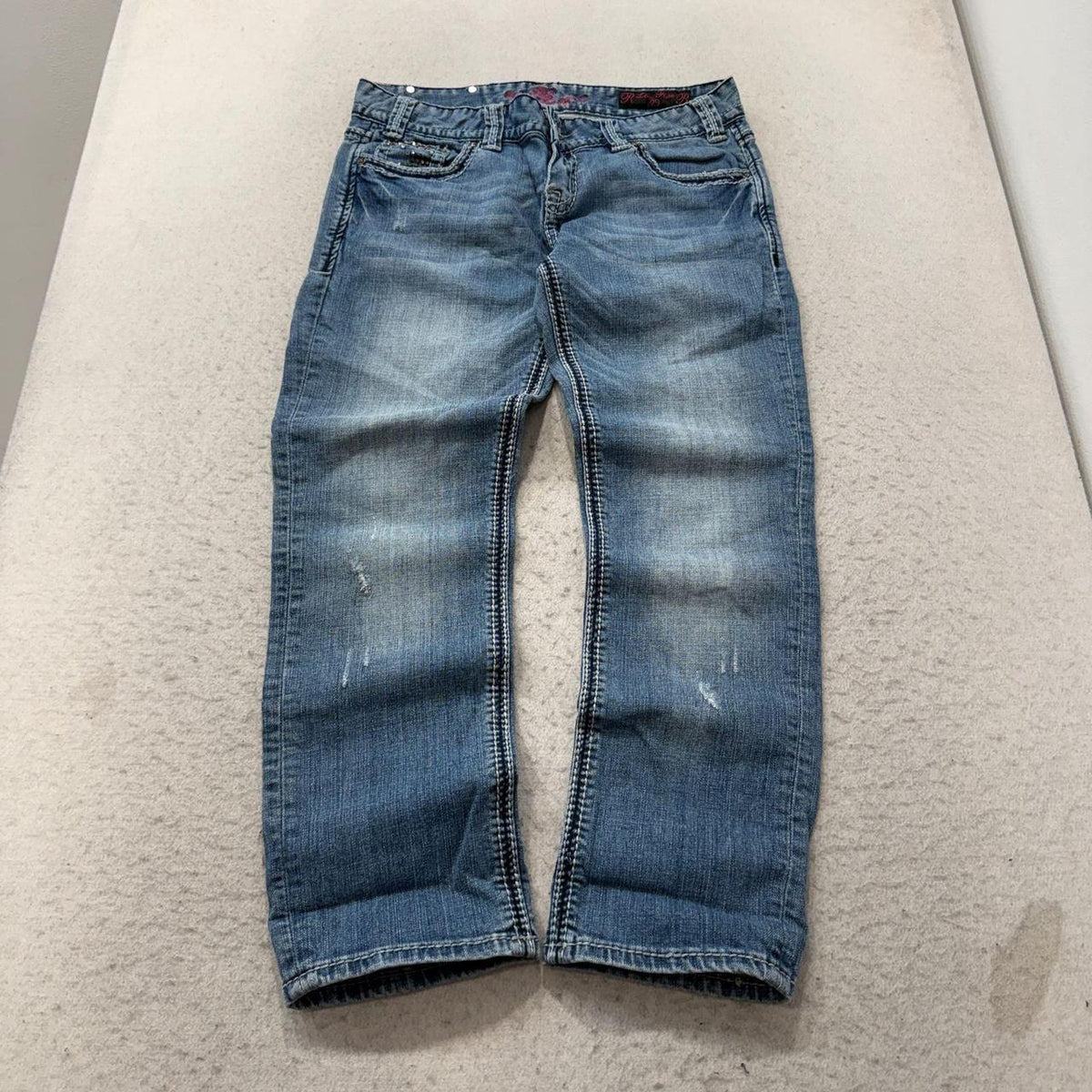 Vintage Y2K 2000's Rock & Rise Faded Open Leg Jeans