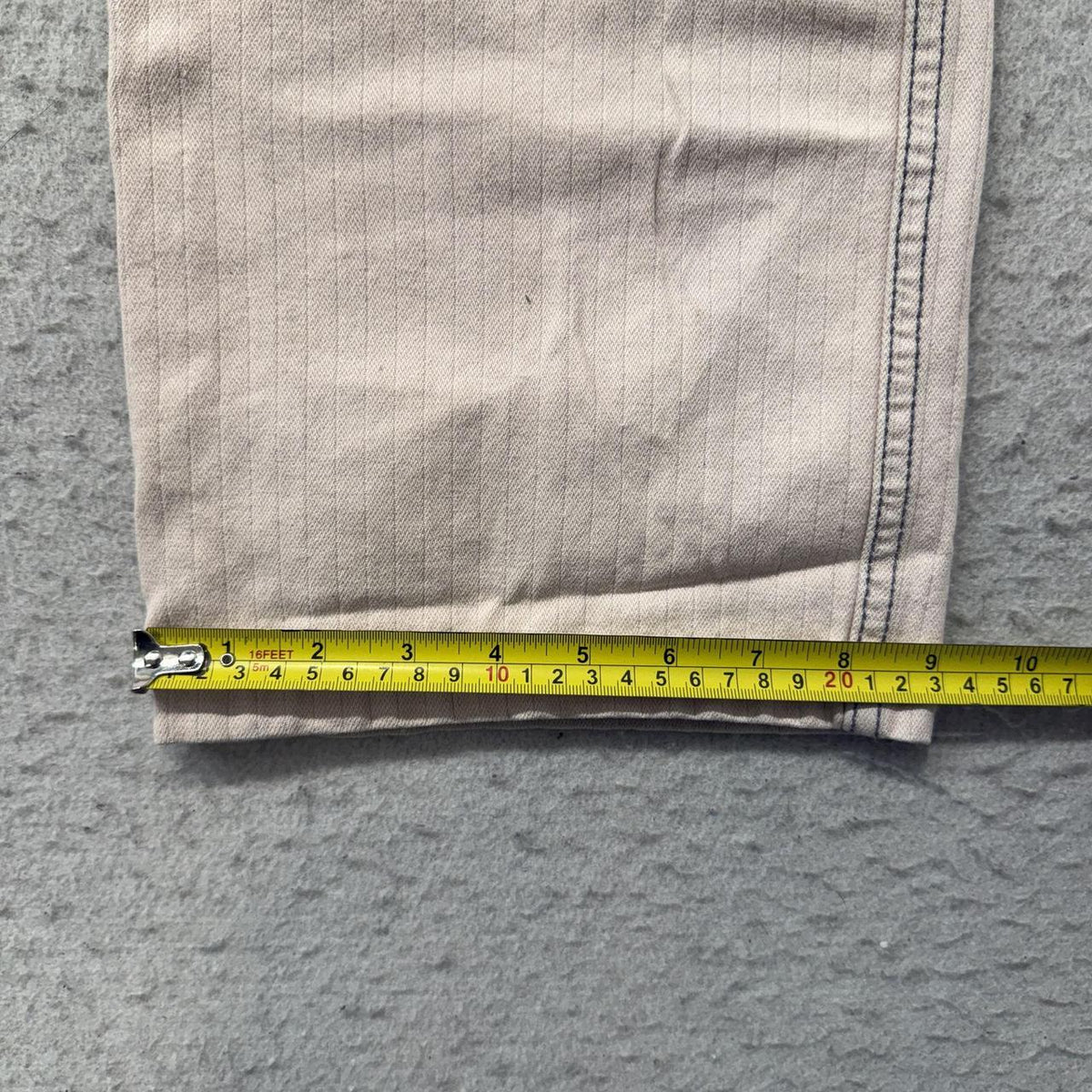 Vintage Y2K 2000's Women's Cream Baggy Cotton Pants