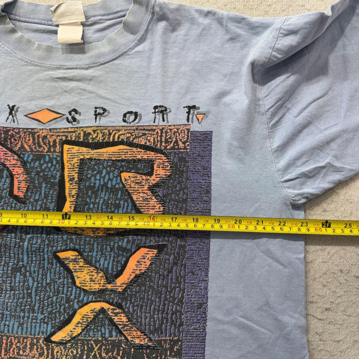 Vintage Y2K 2000's OBEY Light Blue Boxy Distressed Graphic Tee