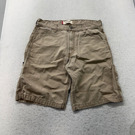 Vintage Y2K 2000's Levi's Khaki Tan Baggy Carpenter Shorts