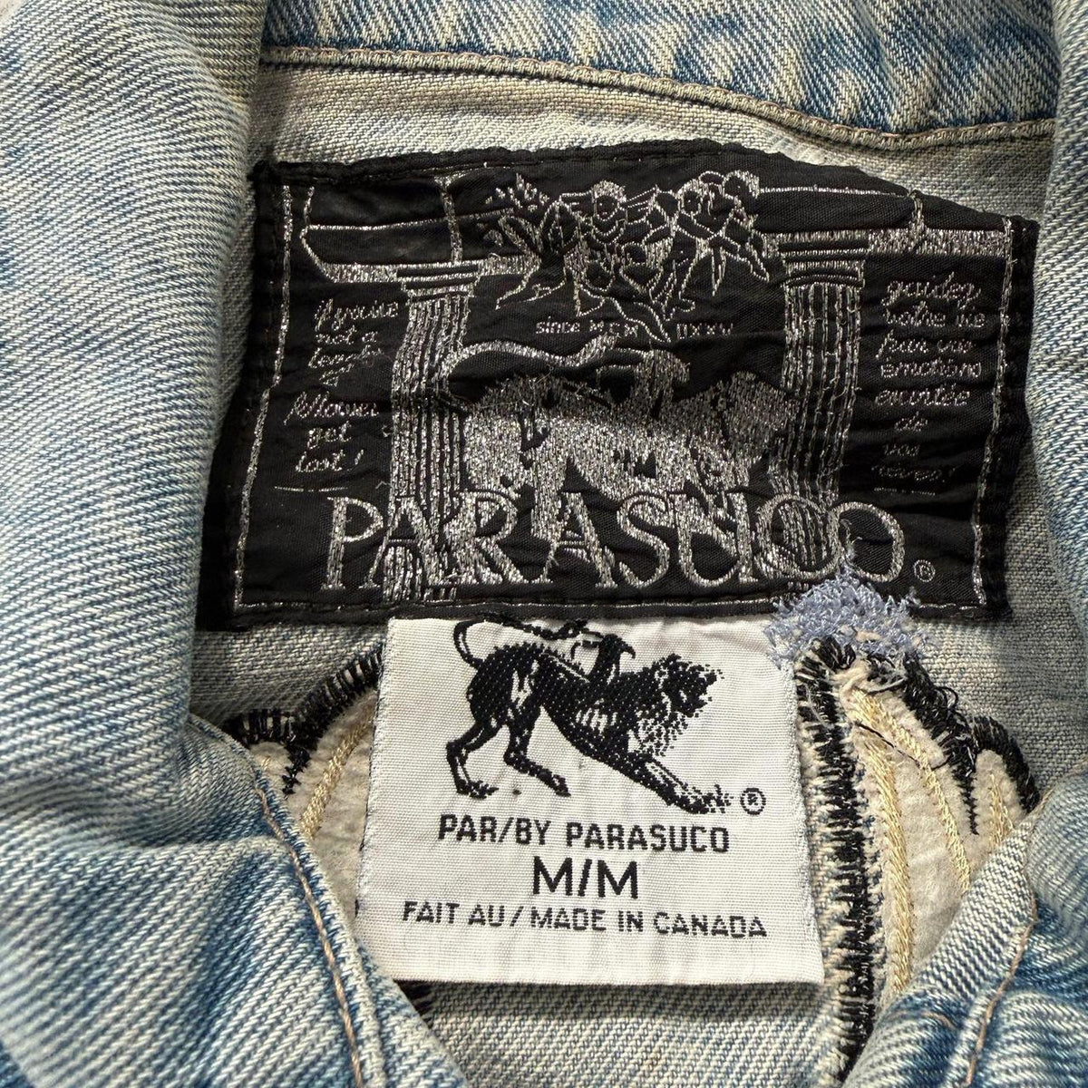 Vintage Y2K 2000's Parasuco Faded Distressed Denim Vest