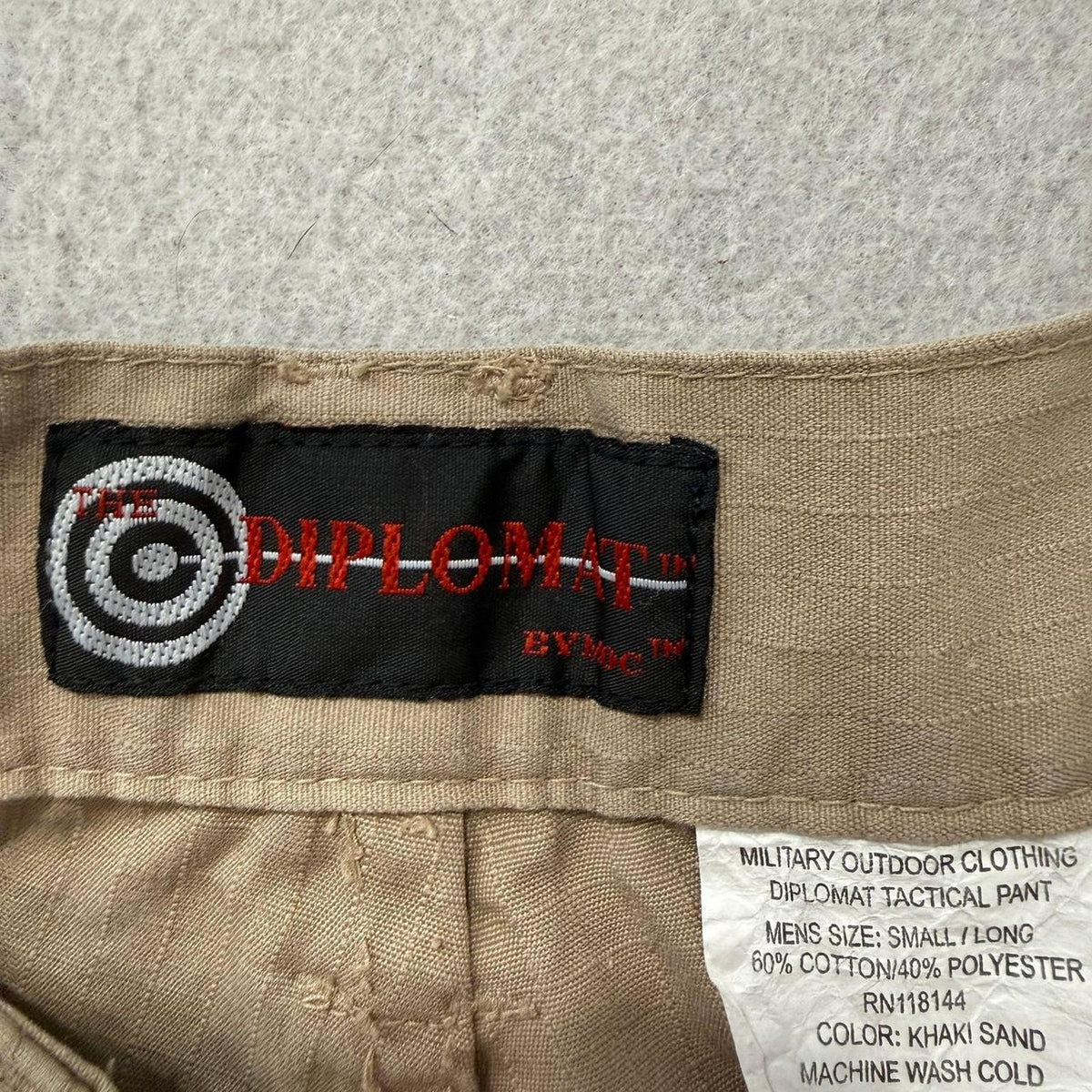 Vintage Y2K 2000's Bullwhip Khaki Baggy Cargo Tactical Pants