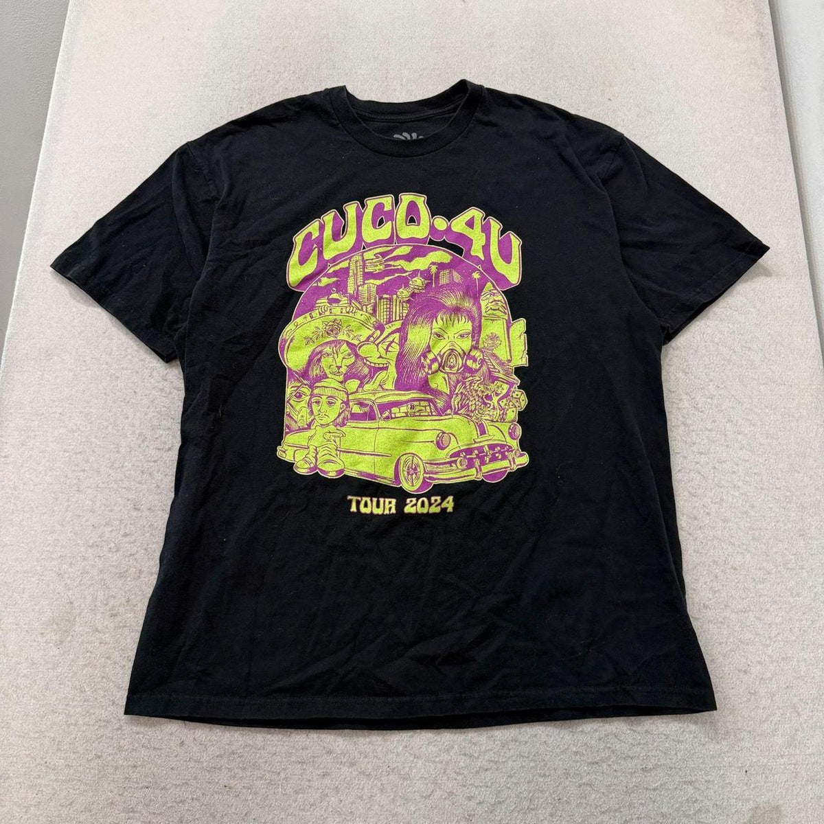 Vintage Y2K 2000's Cuico Black Graphic Tee Lowrider Tour 2024