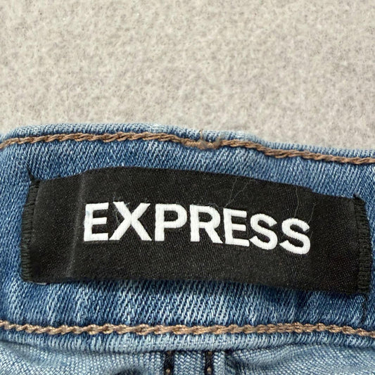 Vintage Y2K 2000's Women's Express Faded Bootcut Distressed Jeans