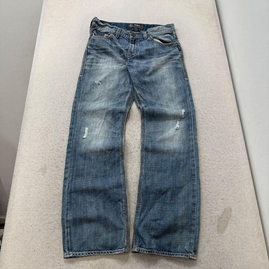 Vintage Y2K 2000's Silver Jeans Co. Baggy Distressed Faded Jeans