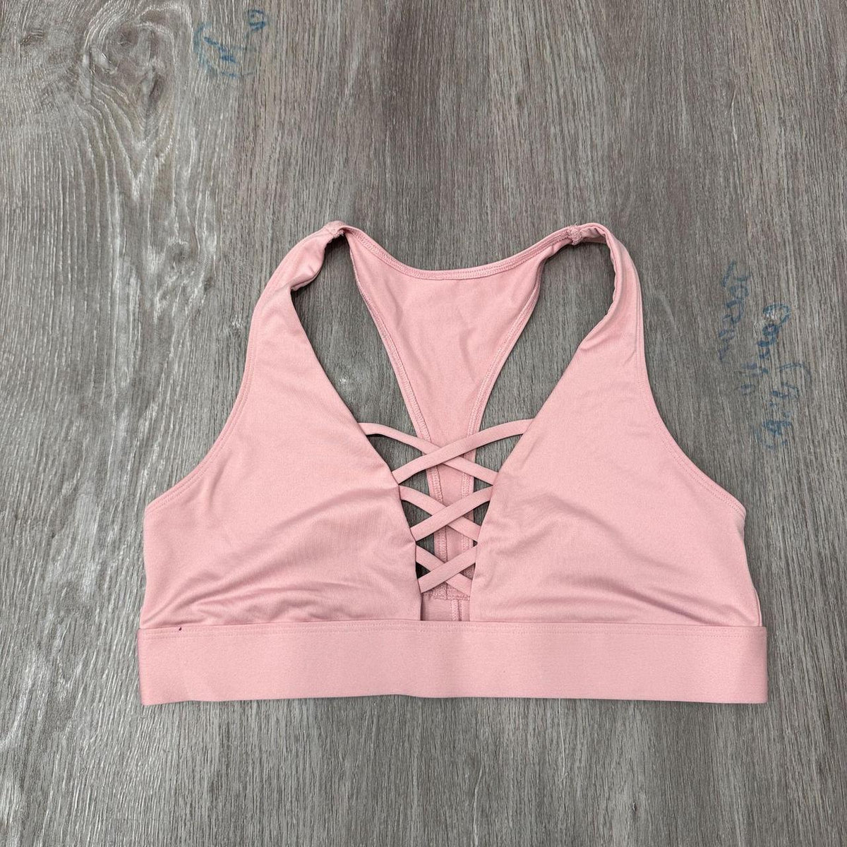 Vintage Y2K 2000's Women's Victoria's Secret PINK Pink Lace-Up Sports Bra