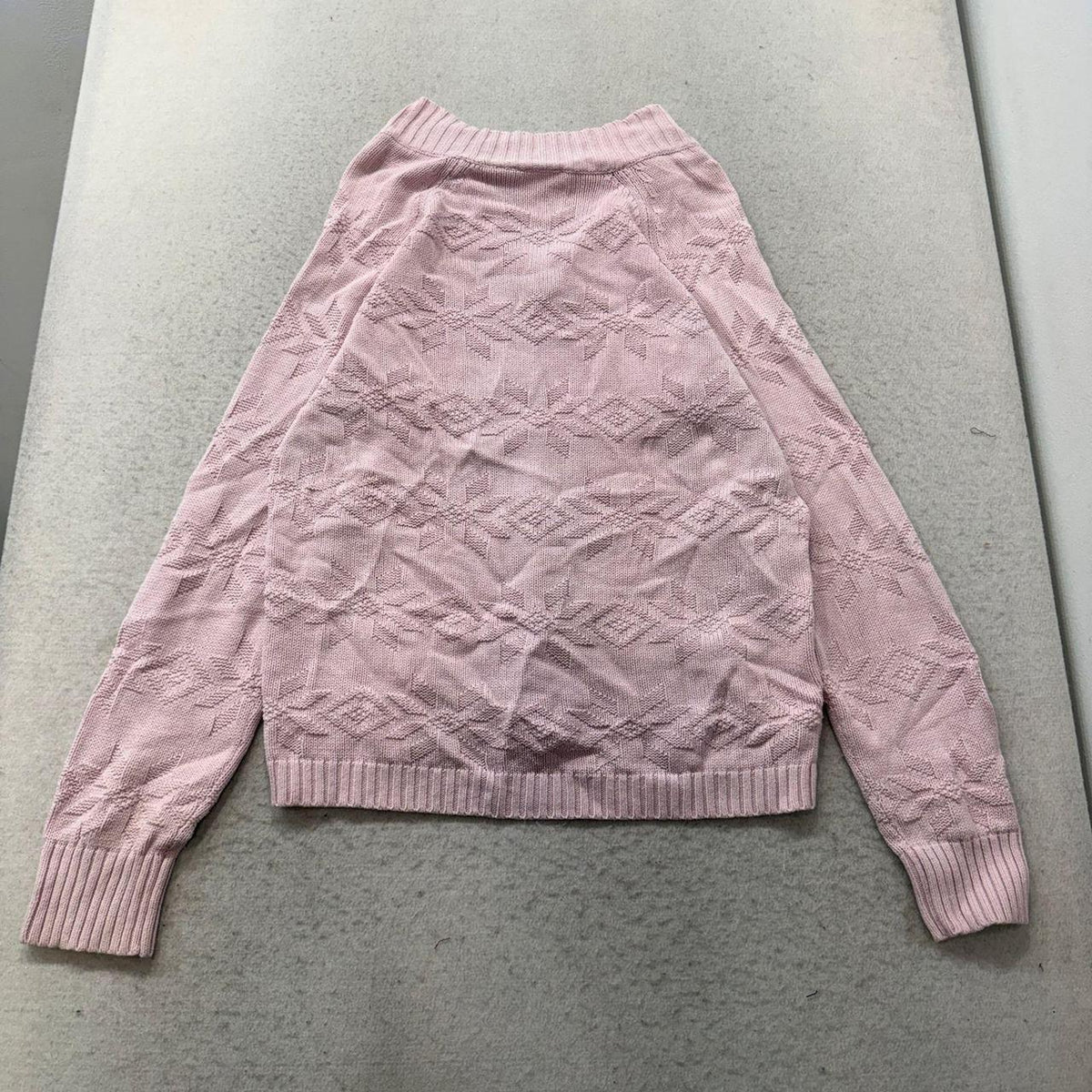Vintage Y2K 2000's Women's Boxy Mauve Pink Pullover Sweater