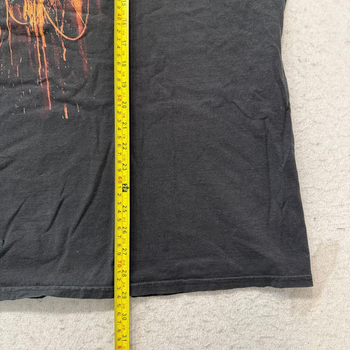 Vintage Y2K 2000's Hanes Black Faded Skull Graphic Tee