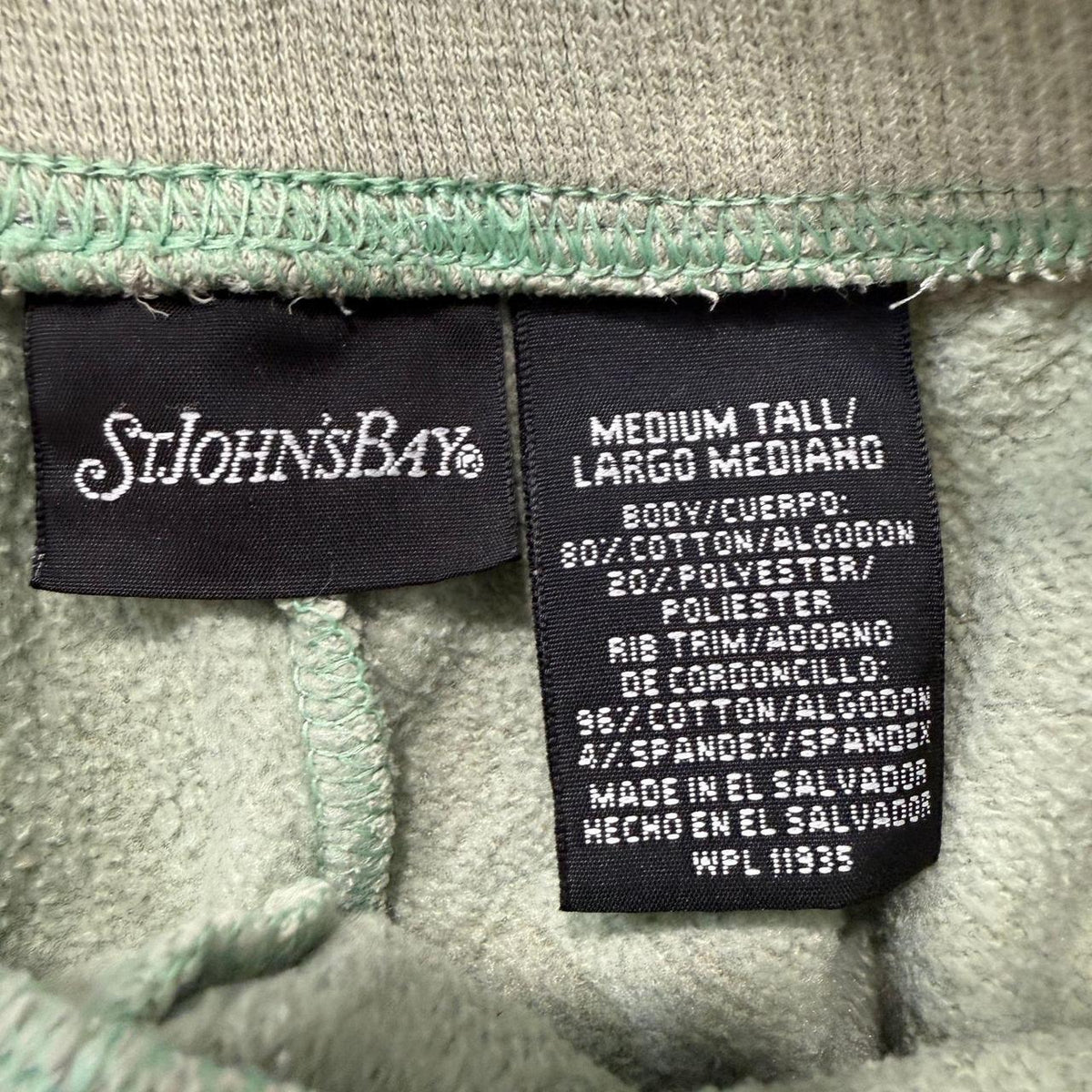Vintage Y2K 2000's Women's St. John's Bay Sage Green Baggy Sweatpants