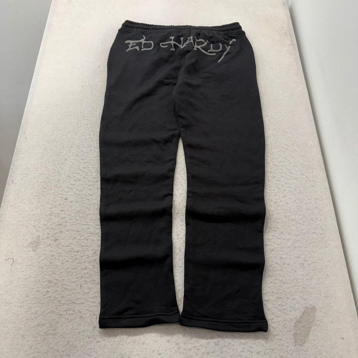 Vintage Y2K 2000's Black Baggy Graphic Tiger Sweatpants