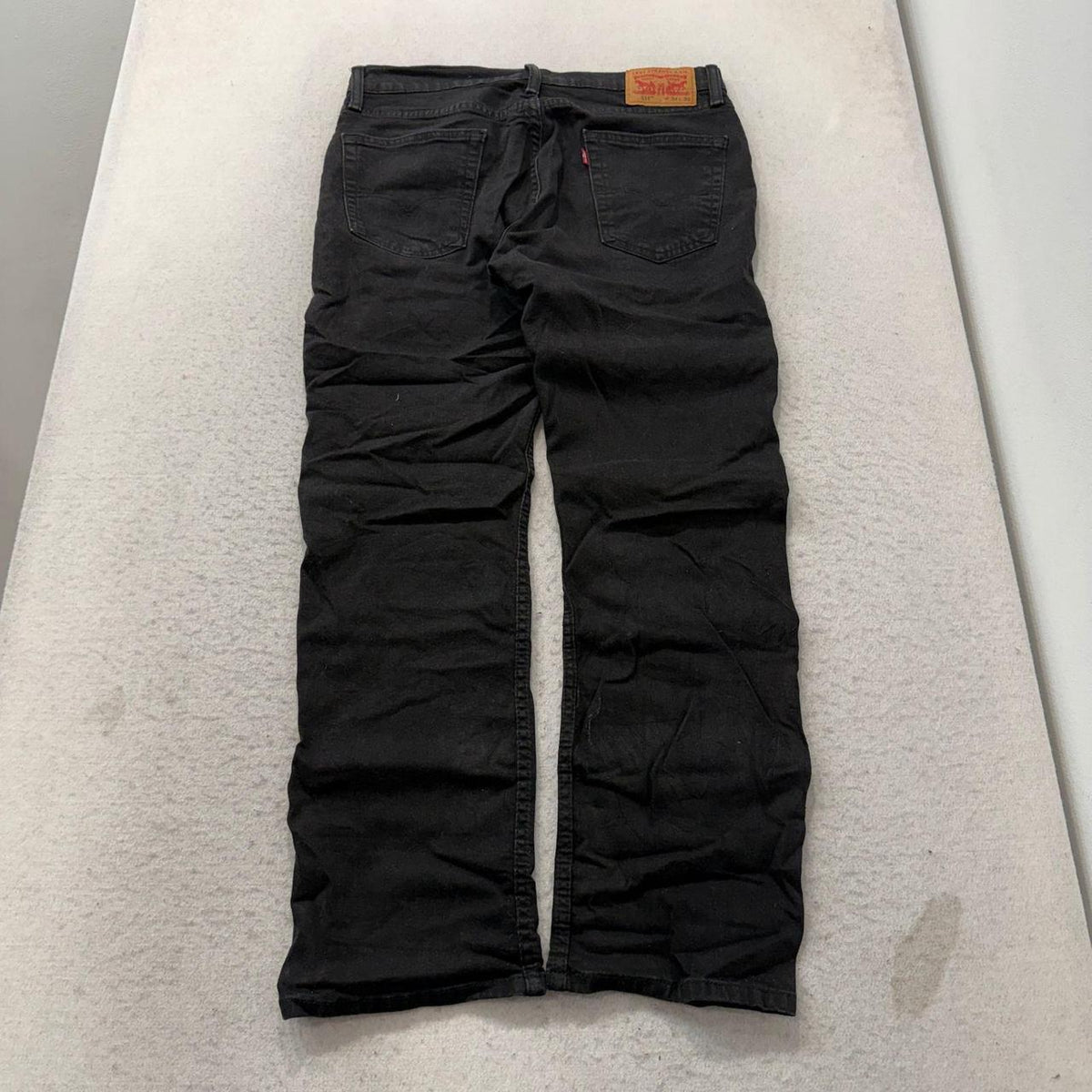 Vintage Y2K 2000's Black Dark Wash Open Leg Jeans