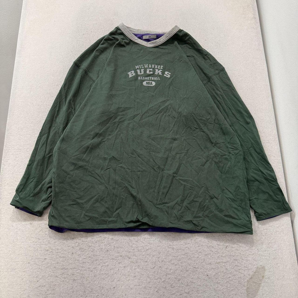 Vintage Y2K 2000's Lee Sport Boxy Forest Green Bucks Graphic Raglan Tee