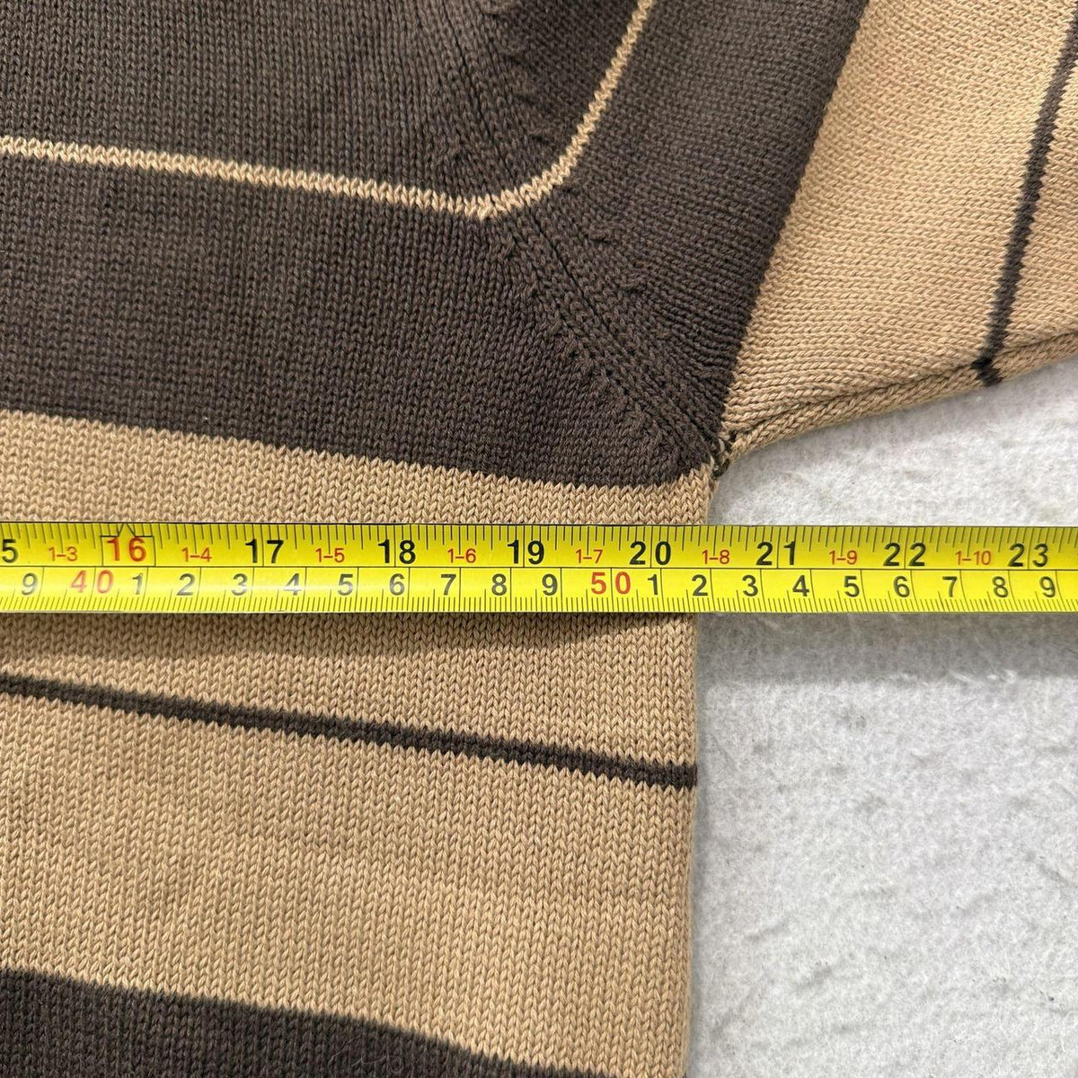 Vintage Y2K 2000's Orange Tactics Brown Striped Boxy Polo Shirt