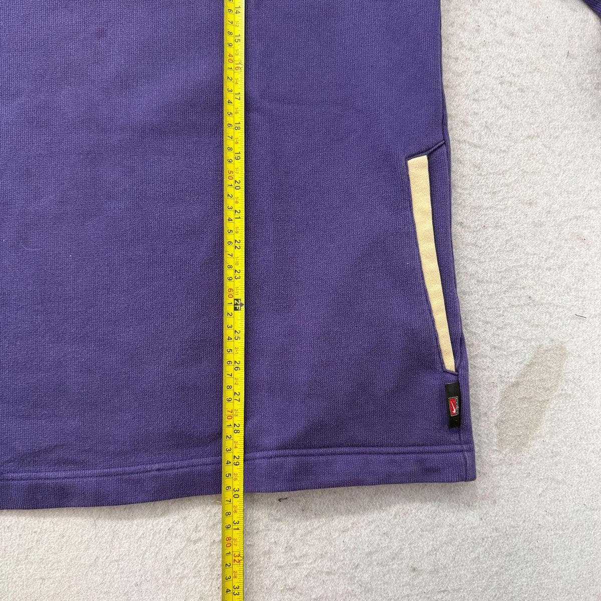 Vintage Y2K 2000's Nike Purple Oversized Quarter Zip Sweatshirt