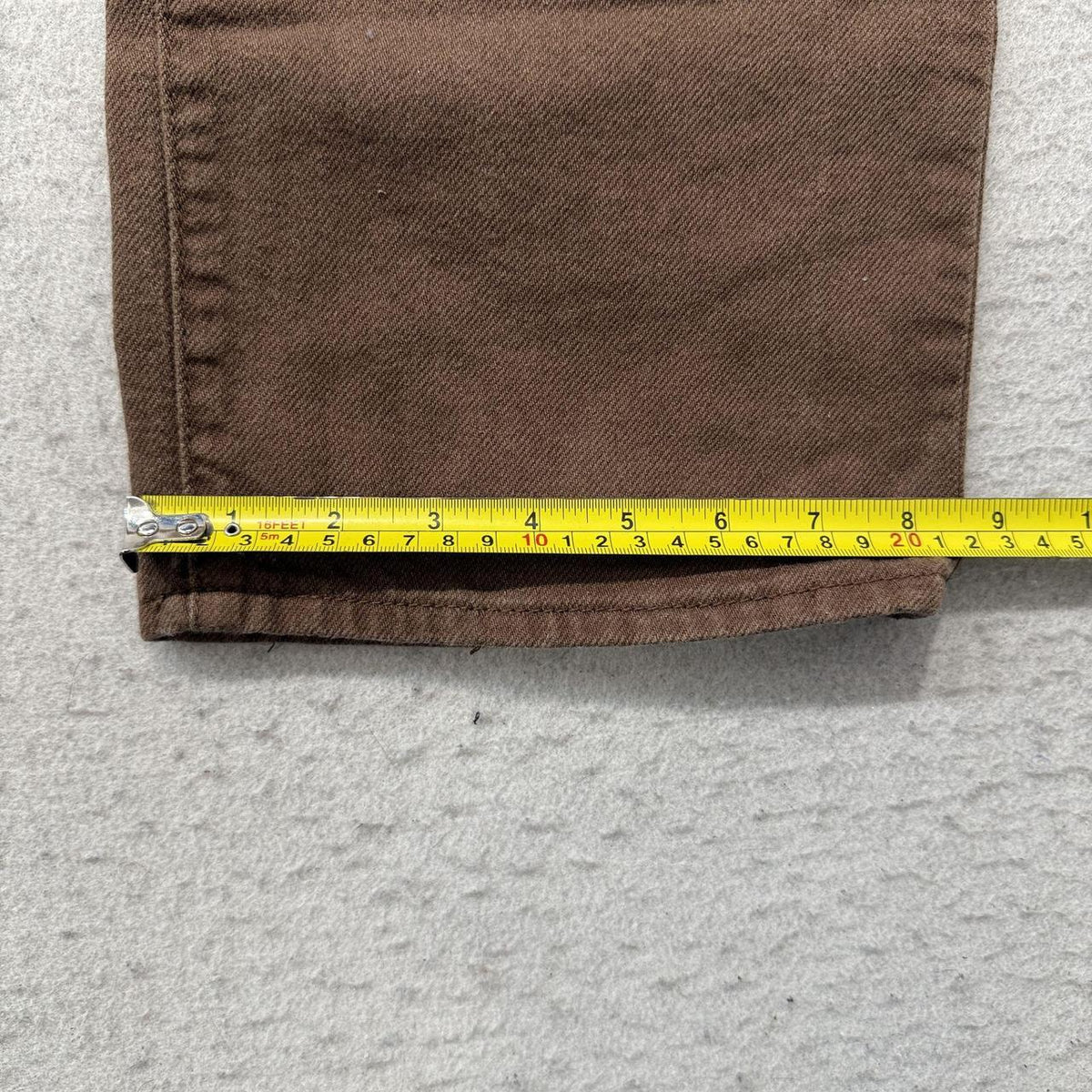 Vintage 90s Women's Brown Open Leg Faded Jeans