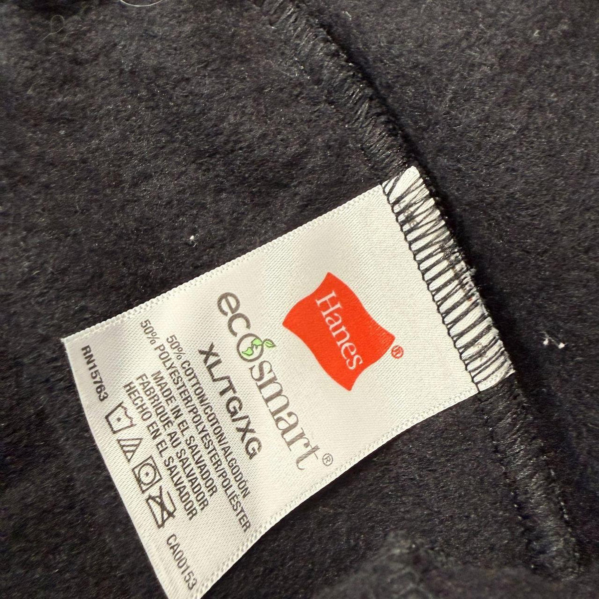 Vintage Y2K 2000's Hanes Black Baggy Sweatpants