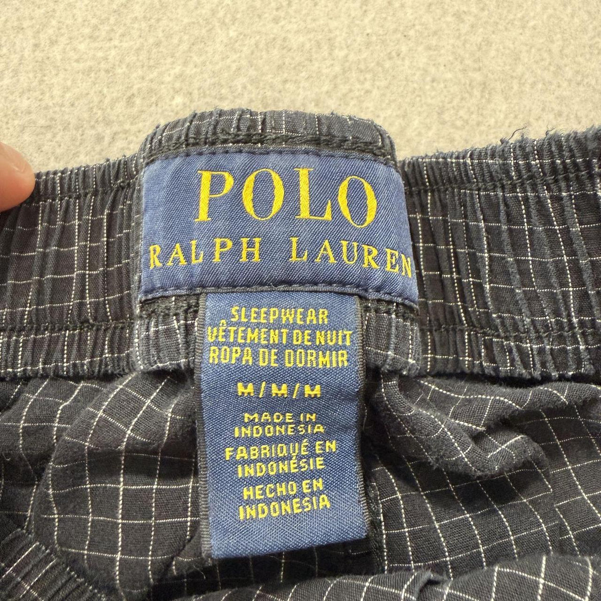 Vintage Y2K 2000's Polo Ralph Lauren Navy Baggy Pajama Pants