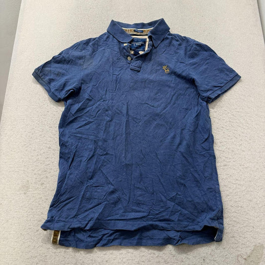 Vintage Y2K 2000's Abercrombie & Fitch Navy Oversized Polo Shirt